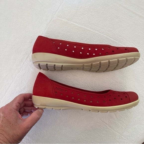 Hotter Comfort Concepts Livvy Red Leather Walking Shoe - Picture 8 of 13